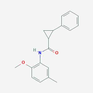 molecular formula C18H19NO2 B335162 N-(2-methoxy-5-methylphenyl)-2-phenylcyclopropanecarboxamide 