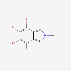 molecular formula C9H5F4N B3351620 4,5,6,7-Tetrafluoro-2-methyl-2H-isoindole CAS No. 38053-09-7