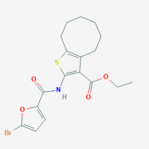 Ethyl 2-[(5-bromo-2-furoyl)amino]-4,5,6,7,8,9-hexahydrocycloocta[b]thiophene-3-carboxylate