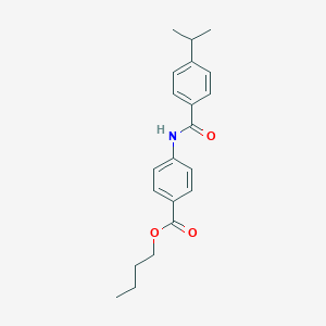 molecular formula C21H25NO3 B335167 Butyl 4-[(4-isopropylbenzoyl)amino]benzoate 