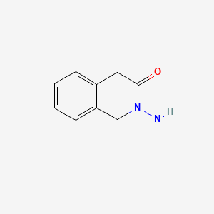 molecular formula C10H12N2O B3351704 3(2H)-Isoquinolinone, 1,4-dihydro-2-(methylamino)- CAS No. 39191-73-6