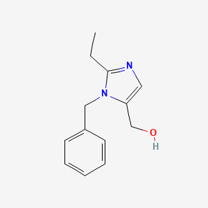 molecular formula C13H16N2O B3351726 (3-Benzyl-2-ethylimidazol-4-yl)methanol CAS No. 39269-69-7