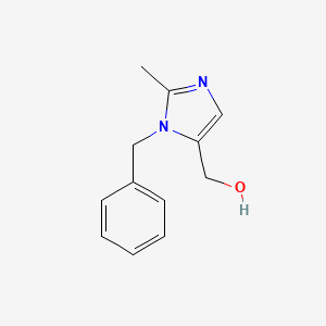molecular formula C12H14N2O B3351744 (3-Benzyl-2-methylimidazol-4-yl)methanol CAS No. 39483-73-3