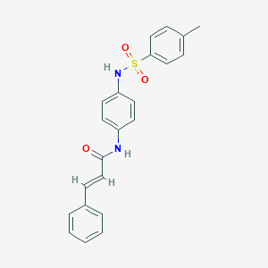 molecular formula C22H20N2O3S B335175 (2E)-N-(4-{[(4-methylphenyl)sulfonyl]amino}phenyl)-3-phenylprop-2-enamide 