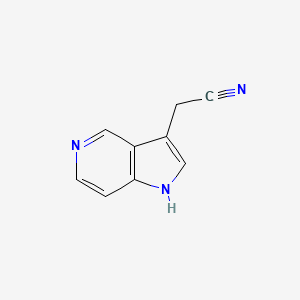 molecular formula C9H7N3 B3351764 2-(1H-Pyrrolo[3,2-c]pyridin-3-yl)acetonitrile CAS No. 39676-14-7
