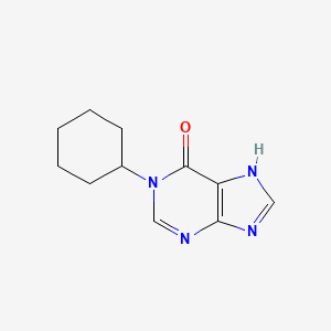 molecular formula C11H14N4O B3351809 1-cyclohexyl-7H-purin-6-one CAS No. 40067-46-7