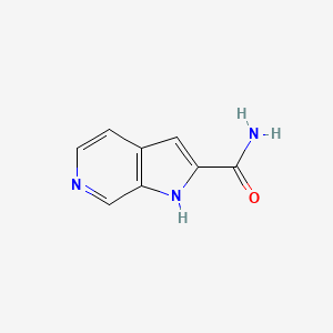 molecular formula C8H7N3O B3351813 1H-Pyrrolo[2,3-c]pyridine-2-carboxamide CAS No. 40068-76-6