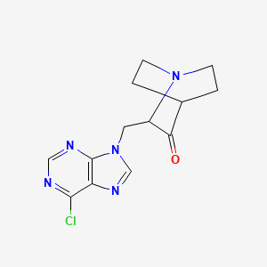 2-((6-Chloro-9H-purin-9-yl)methyl)quinuclidin-3-one