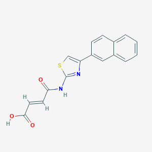 molecular formula C17H12N2O3S B335189 4-{[4-(2-Naphthyl)-1,3-thiazol-2-yl]amino}-4-oxo-2-butenoic acid 
