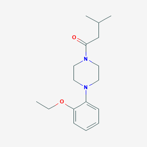 molecular formula C17H26N2O2 B335193 1-(2-Ethoxyphenyl)-4-(3-methylbutanoyl)piperazine 