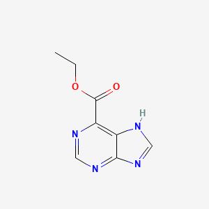 molecular formula C8H8N4O2 B3351930 Ethyl 7H-purine-6-carboxylate CAS No. 40769-66-2