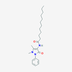 molecular formula C23H35N3O2 B335197 N-(1,5-dimethyl-3-oxo-2-phenyl-2,3-dihydro-1H-pyrazol-4-yl)dodecanamide 