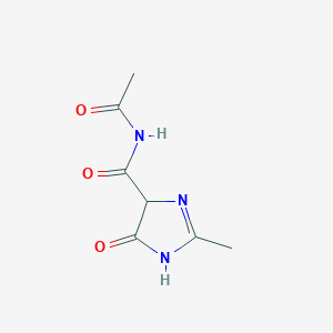 N-Acetyl-2-methyl-5-oxo-4,5-dihydro-1H-imidazole-4-carboxamide
