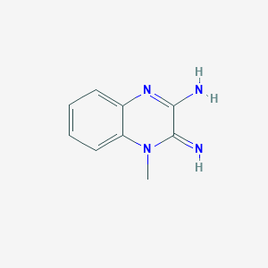 molecular formula C9H10N4 B3351985 3-Imino-4-methyl-3,4-dihydroquinoxalin-2-amine CAS No. 412308-12-4