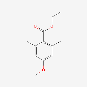 molecular formula C12H16O3 B3352010 Ethyl 4-methoxy-2,6-dimethylbenzoate CAS No. 412949-76-9