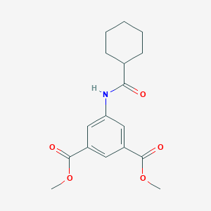molecular formula C17H21NO5 B335203 Dimethyl 5-[(cyclohexylcarbonyl)amino]isophthalate 