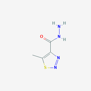 molecular formula C4H6N4OS B3352030 5-Methyl-1,2,3-thiadiazole-4-carbohydrazide CAS No. 4137-63-7