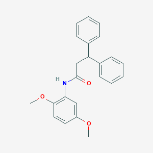 molecular formula C23H23NO3 B335204 N-(2,5-dimethoxyphenyl)-3,3-diphenylpropanamide 