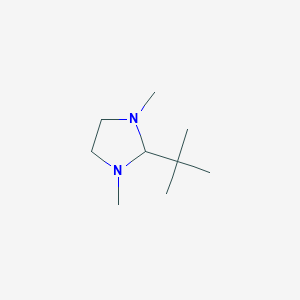 molecular formula C9H20N2 B3352055 2-Tert-butyl-1,3-dimethylimidazolidine CAS No. 41802-08-8