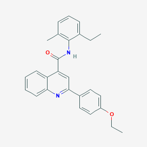 molecular formula C27H26N2O2 B335207 2-(4-ethoxyphenyl)-N-(2-ethyl-6-methylphenyl)quinoline-4-carboxamide 