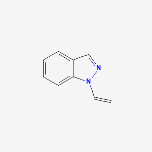 molecular formula C9H8N2 B3352074 1-Ethenylindazole CAS No. 41917-25-3