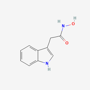 molecular formula C10H10N2O2 B3352080 1H-Indole-3-acetamide, N-hydroxy- CAS No. 41944-83-6