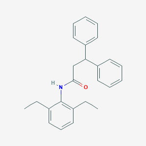 molecular formula C25H27NO B335210 N-(2,6-diethylphenyl)-3,3-diphenylpropanamide 