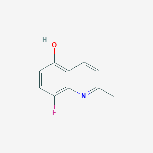molecular formula C10H8FNO B3352102 8-Fluoro-2-methylquinolin-5-ol CAS No. 420786-80-7