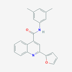 molecular formula C22H18N2O2 B335218 N-(3,5-dimethylphenyl)-2-(furan-2-yl)quinoline-4-carboxamide 