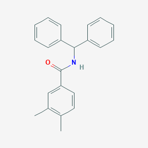 molecular formula C22H21NO B335220 N-benzhydryl-3,4-dimethylbenzamide 