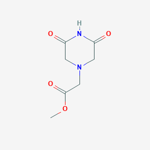 molecular formula C7H10N2O4 B3352209 Methyl 2-(3,5-dioxopiperazin-1-yl)acetate CAS No. 434314-27-9