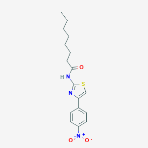 molecular formula C17H21N3O3S B335224 N-[4-(4-nitrophenyl)-1,3-thiazol-2-yl]octanamide 