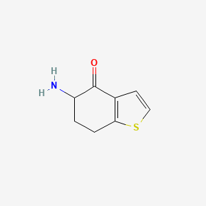 molecular formula C8H9NOS B3352251 5-Amino-6,7-dihydro-5H-benzo[B]thiophen-4-one CAS No. 444559-55-1