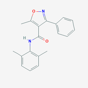 molecular formula C19H18N2O2 B335226 N-(2,6-dimethylphenyl)-5-methyl-3-phenyl-1,2-oxazole-4-carboxamide 