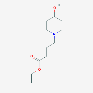 molecular formula C11H21NO3 B3352292 Ethyl 4-(4-hydroxypiperidin-1-yl)butanoate CAS No. 451455-64-4