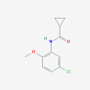 molecular formula C11H12ClNO2 B335230 N-(5-chloro-2-methoxyphenyl)cyclopropanecarboxamide 