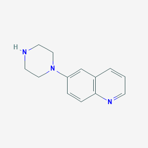 molecular formula C13H15N3 B3352345 6-(Piperazin-1-yl)quinoline CAS No. 468094-05-5