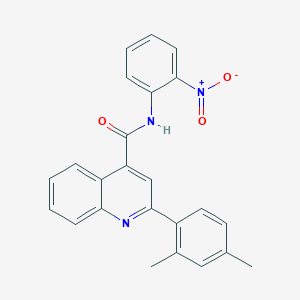 molecular formula C24H19N3O3 B335235 2-(2,4-dimethylphenyl)-N-(2-nitrophenyl)quinoline-4-carboxamide 