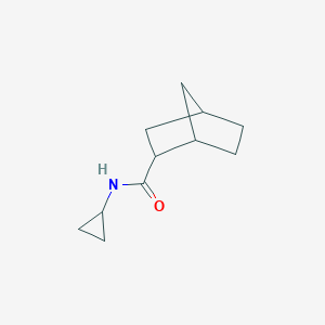 molecular formula C11H17NO B335237 N-cyclopropylbicyclo[2.2.1]heptane-2-carboxamide 