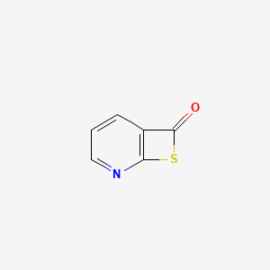 molecular formula C6H3NOS B3352407 8-Thia-2-azabicyclo[4.2.0]octa-1,3,5-trien-7-one CAS No. 475996-74-8