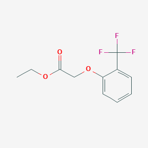 molecular formula C11H11F3O3 B3352411 Ethyl 2-(2-(trifluoromethyl)phenoxy)acetate CAS No. 476155-15-4