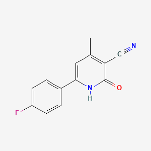 molecular formula C13H9FN2O B3352450 6-(4-Fluorophenyl)-4-methyl-2-oxo-1,2-dihydropyridine-3-carbonitrile CAS No. 477320-29-9