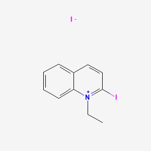 molecular formula C11H11I2N B3352506 1-Ethyl-2-iodoquinolinium iodide CAS No. 4800-58-2