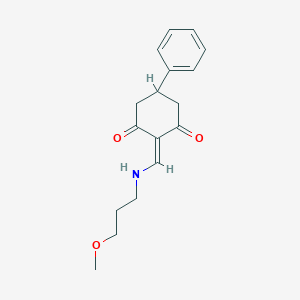 molecular formula C17H21NO3 B335253 2-[(3-methoxypropylamino)methylidene]-5-phenylcyclohexane-1,3-dione 