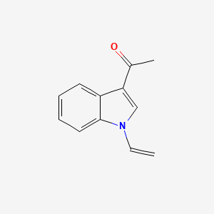molecular formula C12H11NO B3352546 Ethanone, 1-(1-ethenyl-1H-indol-3-yl)- CAS No. 491613-17-3