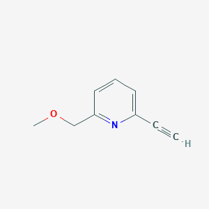 molecular formula C9H9NO B3352594 2-Ethynyl-6-(methoxymethyl)pyridine CAS No. 496840-21-2