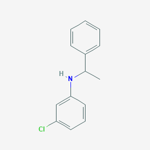molecular formula C14H14ClN B033526 3-chloro-N-(1-phenylethyl)aniline CAS No. 109240-37-1
