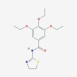 molecular formula C16H22N2O4S B335260 N-(4,5-dihydro-1,3-thiazol-2-yl)-3,4,5-triethoxybenzamide 