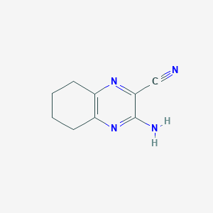 molecular formula C9H10N4 B3352602 3-Amino-5,6,7,8-tetrahydroquinoxaline-2-carbonitrile CAS No. 49845-03-6