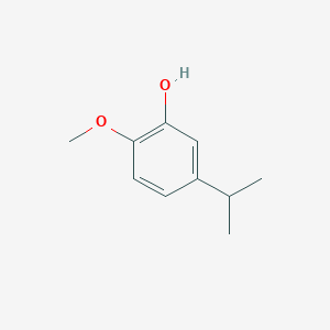 molecular formula C10H14O2 B3352608 2-甲氧基-5-(丙-2-基)苯酚 CAS No. 499-79-6